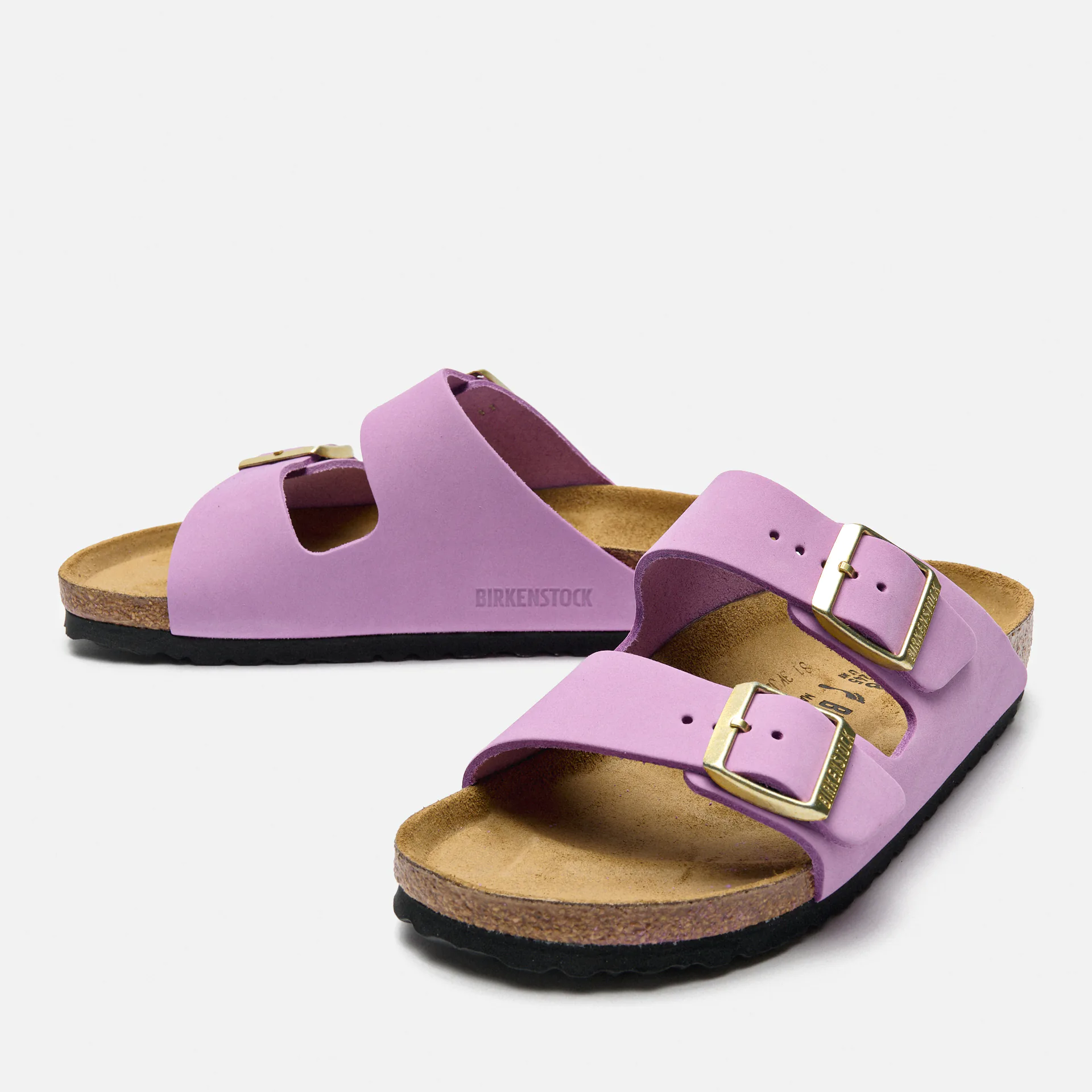 Birkenstock Arizona Nubuk Leather Sandals Crocus