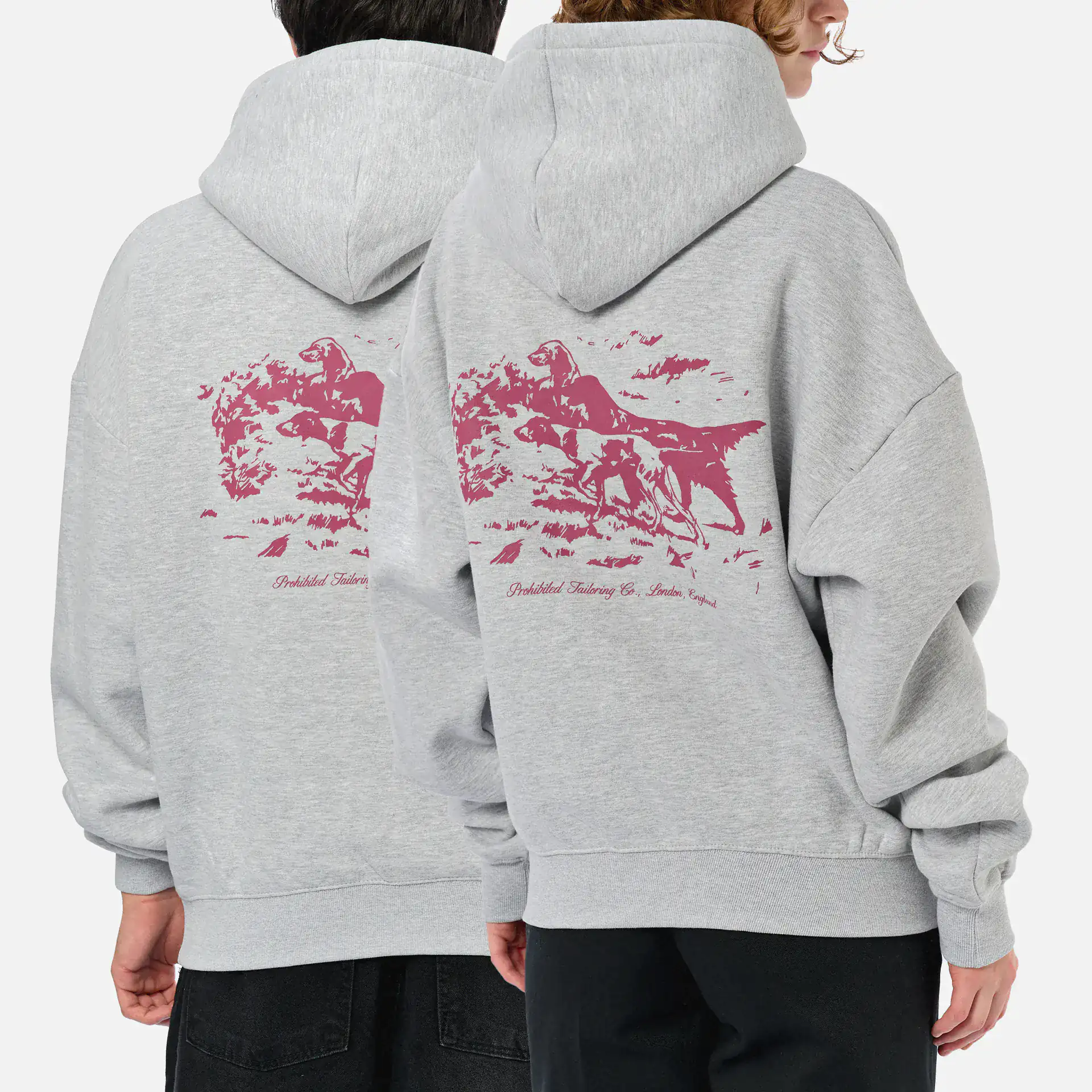 Prohibited Drift Hunt Hoodie Grey Melange