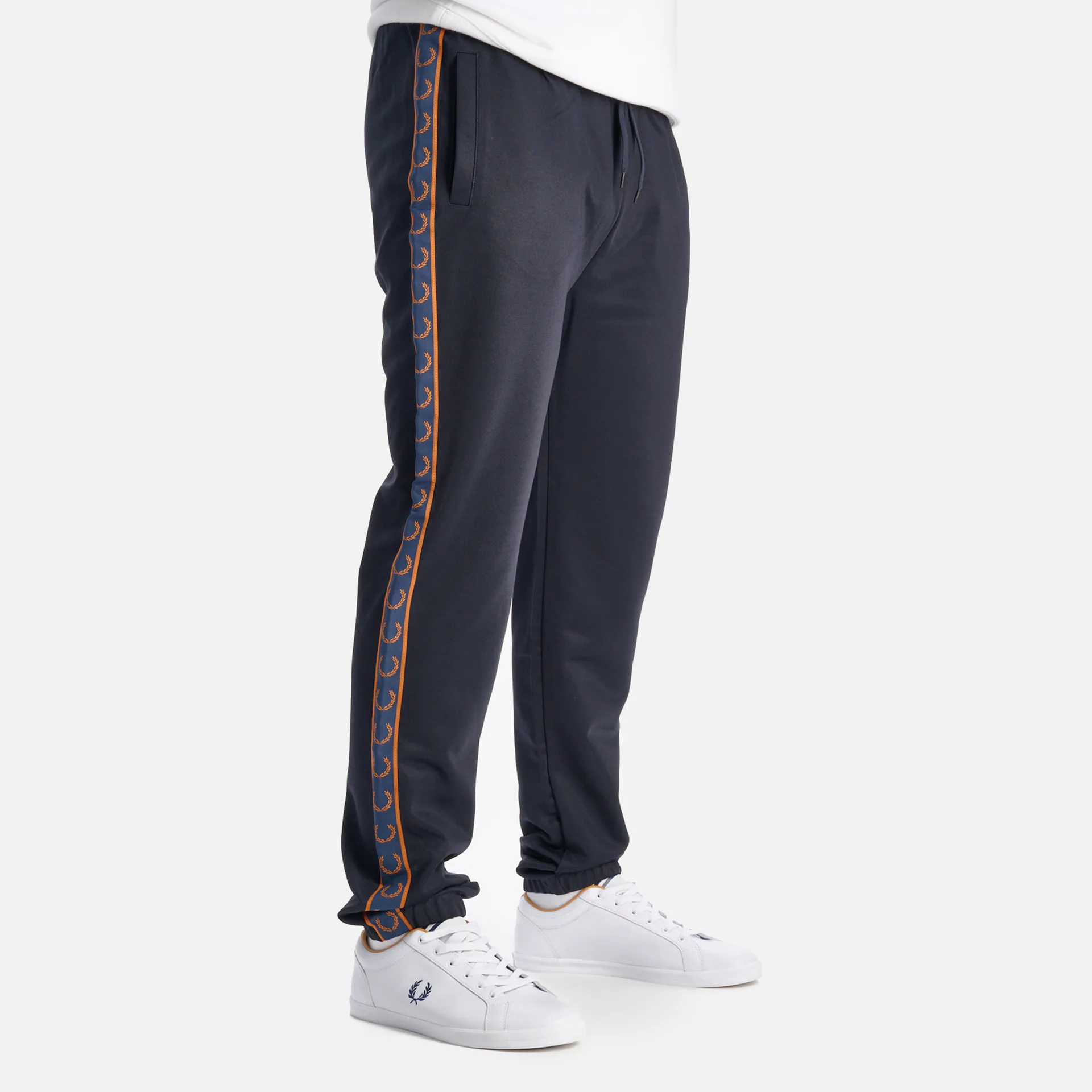 Fred Perry Seasonal Taped Track Pant Navy/Nut Flake